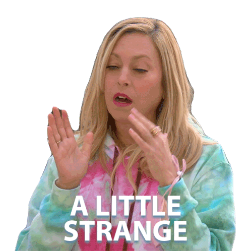 I Little Strange Real Housewives Of Beverly Hills Sticker - I Little Strange Real Housewives Of Beverly Hills Kind Of Weird Stickers