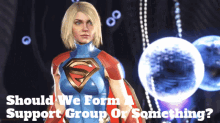 Supergirl Should We Form A Support Group Or Something GIF - Supergirl Should We Form A Support Group Or Something Support Group GIFs