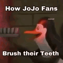 Jojo Fans Brush Their Teeth GIF