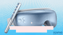 renpho empower your wellness advertisement with a blue eye mask