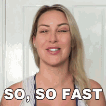 So So Fast Tracy Kiss GIF - So So Fast Tracy Kiss Very Rapid GIFs