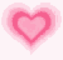 a pink heart on a white background