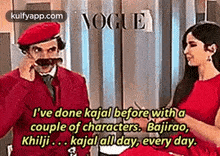 Noguei'Ve Done Kajal Before With Acouple Of Characters. Bajirao,Khilji ... Kajal All Day, Every Day..Gif GIF