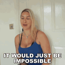 It Would Just Be Impossible Tracy Kiss GIF - It Would Just Be Impossible Tracy Kiss There Is No Way GIFs