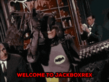 a welcome to jackboxrex advertisement with batman