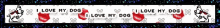 a banner that says i love my dog with a picture of a dog