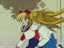 Sailor Moon Friends GIF - Sailor Moon Friends Running GIFs