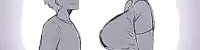 a man and a pregnant woman are standing next to each other .