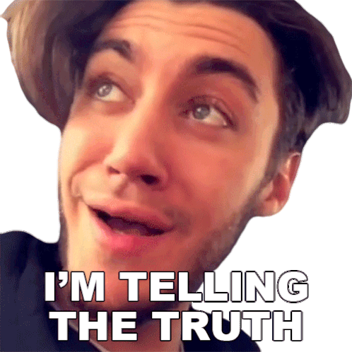 Im Telling The Truth Casey Frey Sticker - Im Telling The Truth Casey Frey Im Being Honest Stickers