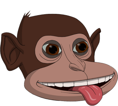 Side Eye Monkey Sticker