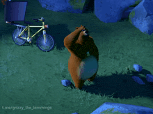 Grizzy And The Lemmings Bear GIF