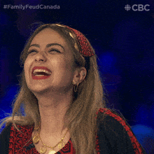 Laughing Merate GIF - Laughing Merate Family Feud Canada GIFs