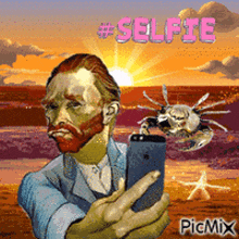 Selfie By The Sea Van Goth GIF - Selfie By The Sea Van Goth Crabs GIFs