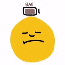 emoji expression battery bad dislike