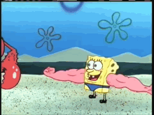 Growing Muscles GIF - Workout Spongebob Muscles GIFs