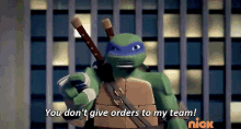 Tmnt Leonardo GIF - Tmnt Leonardo You Dont Give Orders To My Team GIFs