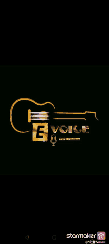 a phone screen shows a logo for evoice