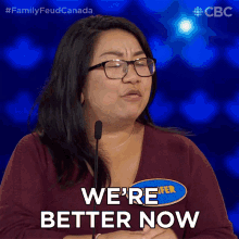 Were Better Now Jennifer GIF - Were Better Now Jennifer Family Feud Canada GIFs