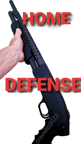 Home Defense Pistol Grip Sticker - Home Defense Pistol Grip Shotgun Stickers