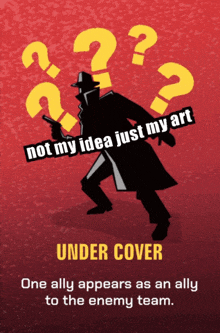 a poster with a detective holding a gun and the words under cover on it