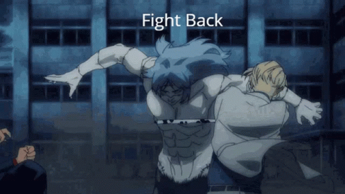 anime back to back fight