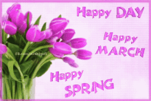 Happy Spring Day GIF - Happy Spring Day March GIFs
