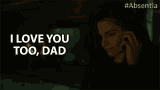 I Love You Too Dad Stana Katic GIF - I Love You Too Dad Stana Katic Emily Byrne GIFs