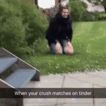 When Your Crush Matches On Tinder GIF - Tinder Crush Matches GIFs