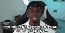 Its Different Its Football GIF - Its Different Its Football Its Not Equal GIFs