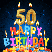 Happy Birthday 50th Birthday GIF - Happy Birthday Birthday 50th Birthday GIFs