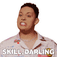 Skill Darling Salina Estitties Sticker - Skill Darling Salina Estitties Rupauls Drag Race Stickers
