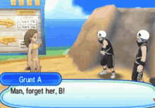 pokemon grunt forget talking to a wall