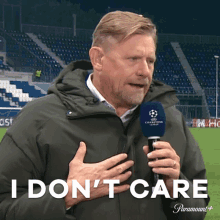 I Dont Care Peter Schmeichel GIF - I Dont Care Peter Schmeichel Champions League GIFs