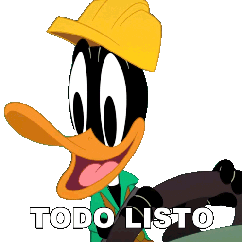 Todo Listo Pato Lucas Sticker - Todo Listo Pato Lucas Bugs Y Sus Amigos A La Obra Stickers