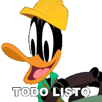 Todo Listo Pato Lucas Sticker - Todo Listo Pato Lucas Bugs Y Sus Amigos A La Obra Stickers