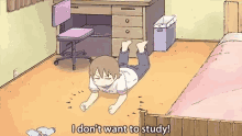 I Dont Want To Study Studying GIF - I Dont Want To Study Studying Hate School GIFs