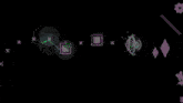 a purple and white geometric pattern with the word lexyl on the bottom right