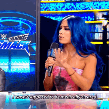 Sasha Banks I Wasnt Supposed To Be Medically Cleared GIF - Sasha Banks I Wasnt Supposed To Be Medically Cleared Wwe GIFs