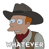 Whatever Fry Sticker - Whatever Fry Billy West Stickers