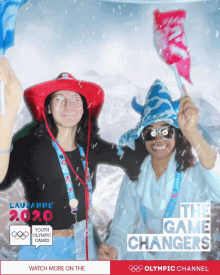 Waving Flag Youth Olympic Games GIF - Waving Flag Youth Olympic Games Proud GIFs