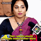 Their Respect Shouldnot Be Linked To Their Attire.Vasia.Gif GIF - Their Respect Shouldnot Be Linked To Their Attire.Vasia Vidya Balan Hindi GIFs