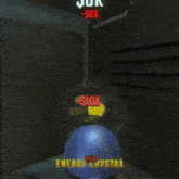 a blue item with help written on it