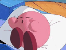 kirby cute pink sleeping