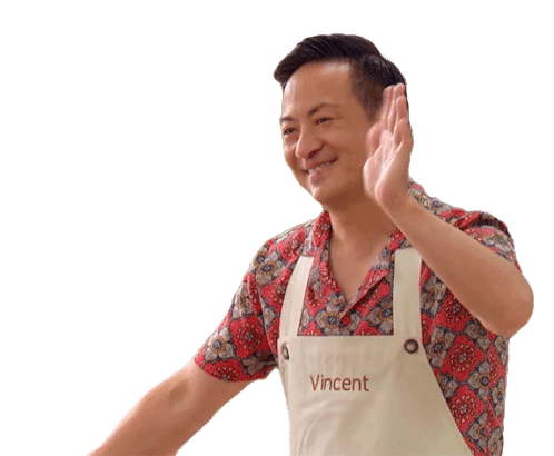 Waving Hand Vincent Sticker - Waving Hand Vincent The Great Canadian Baking Show Stickers