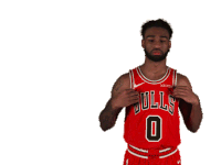 Jersey Coby White Sticker - Jersey Coby White Chicago Bulls Stickers
