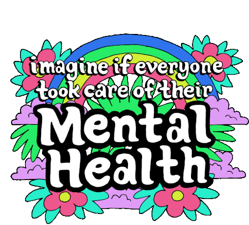 Imagine If Everyone Took Care Of Their Mental Health Mental Health Care Sticker - Imagine If Everyone Took Care Of Their Mental Health Mental Health Care Self Care Stickers