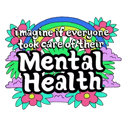Imagine If Everyone Took Care Of Their Mental Health Mental Health Care Sticker - Imagine If Everyone Took Care Of Their Mental Health Mental Health Care Self Care Stickers