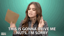 This Is Gonna Drive Me Nuts Im Sorry Hailee Steinfeld GIF - This Is Gonna Drive Me Nuts Im Sorry Hailee Steinfeld Popbuzz GIFs