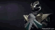 Sword GIF - Power Rangers Green Ranger Ready GIFs