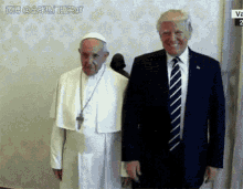 Be Friends Pope Francis GIF - Be Friends Pope Francis Donald Trump GIFs